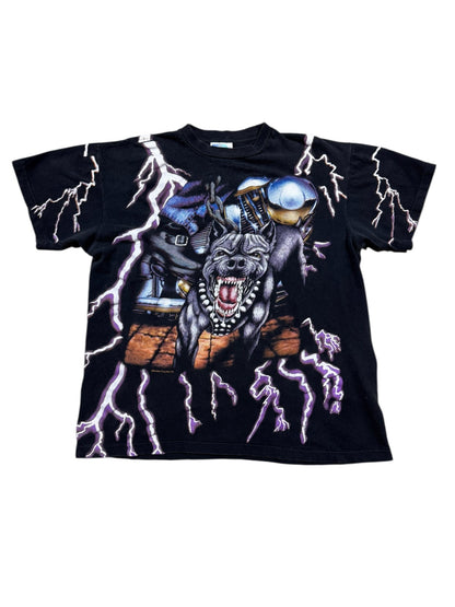 90s American Thunder Pit Bull T-Shirt Sz L