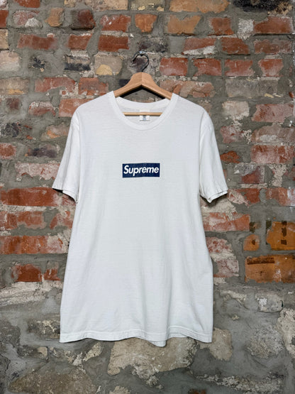 Supreme Yankees Box Logo Tee White Sz L