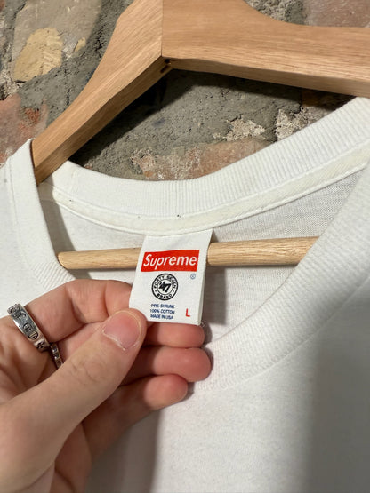 Supreme Yankees Box Logo Tee White Sz L