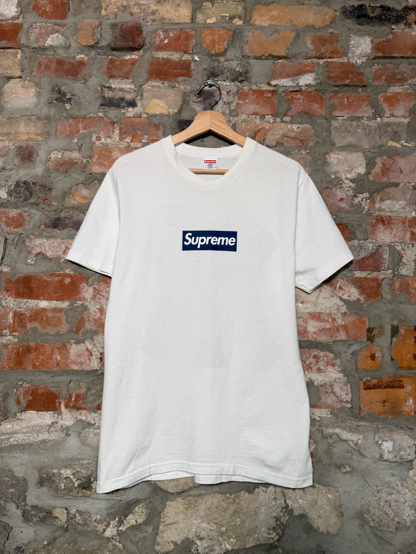 Supreme Yankees Box Logo Tee White Sz M