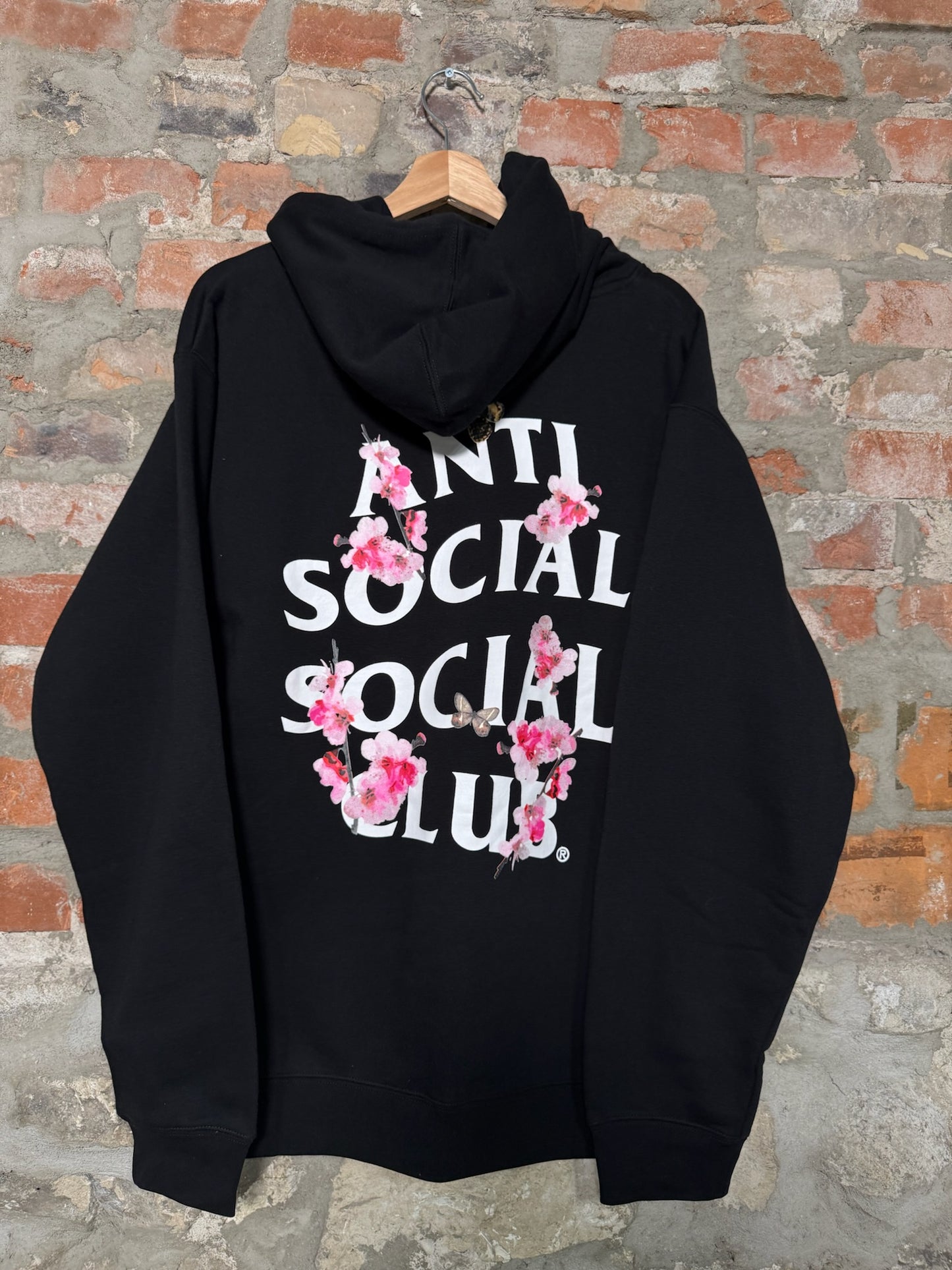 Anti Social Social Club Floral Hoodie Sz L