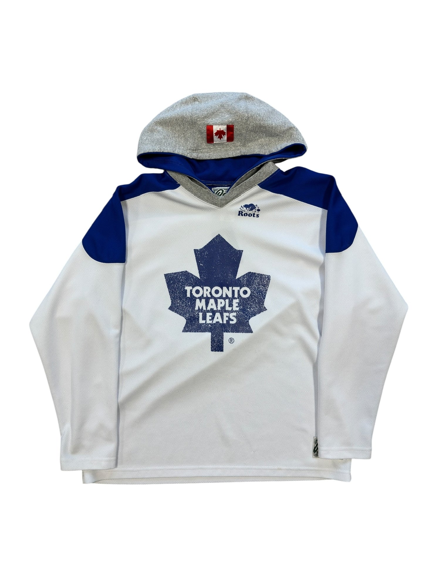 (XL) VTG Maple Leafs Roots Hoodie Jersey