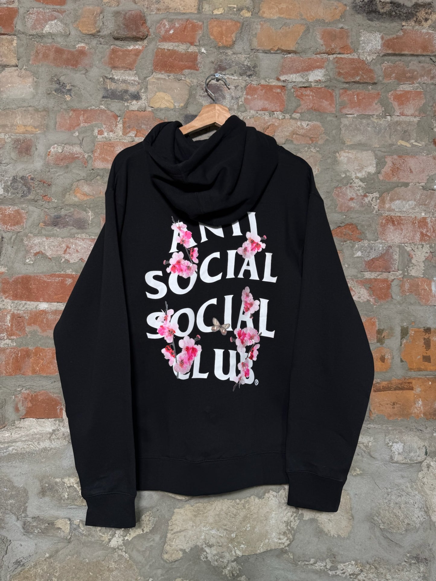 Anti Social Social Club Floral Hoodie Sz S