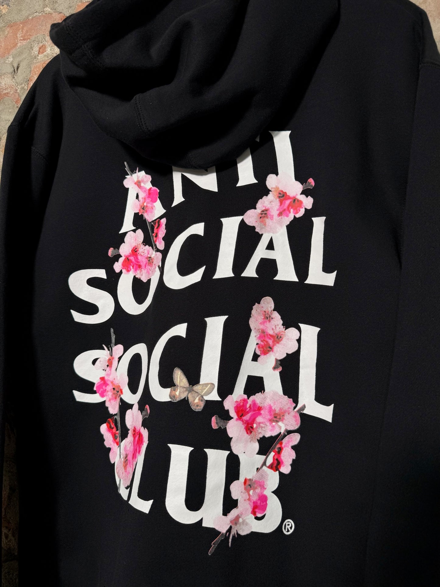 Anti Social Social Club Floral Hoodie Sz S