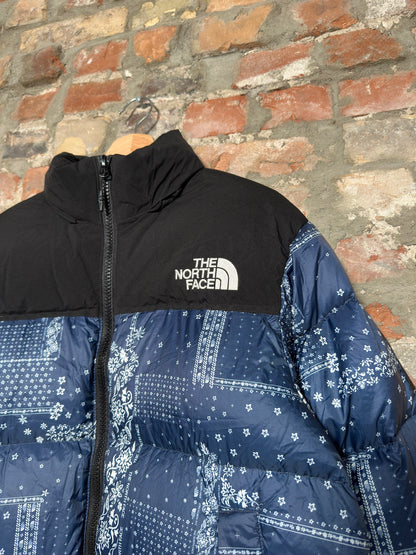 (S) The North Face Nuptse Paisley Bandana Puffer Jacket