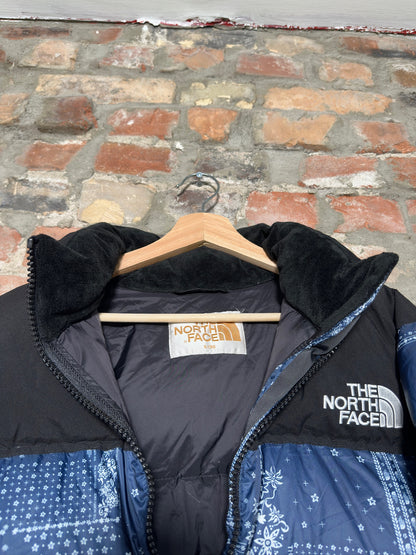 (S) The North Face Nuptse Paisley Bandana Puffer Jacket