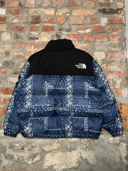(S) The North Face Nuptse Paisley Bandana Puffer Jacket