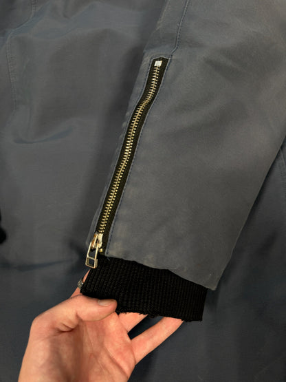 Moose Knuckles Shearling Trim Parka Navy Sz XXL