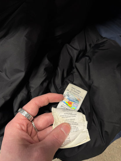 Moose Knuckles Shearling Trim Parka Navy Sz XXL