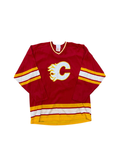 (L) 80s Calgary Flames Long Sleeve Shirt
