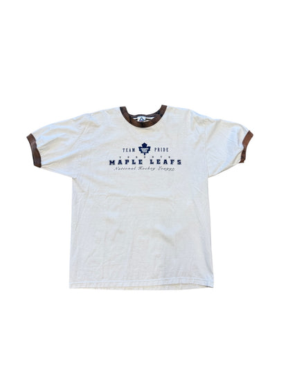 (XL) Vtg Toronto Maple Leafs Ringer T-Shirt