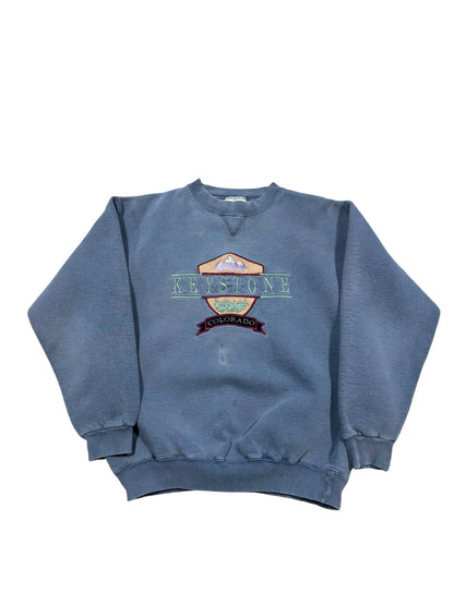 (L) 00s Key Stone Colorado Faded Crewneck