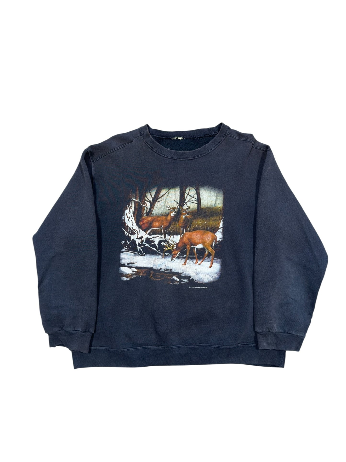 (M) 00s Winter Nature Landscape Crewneck