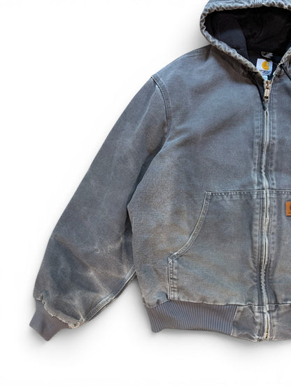 (L) Vintage Carhartt Grey Hooded Jacket