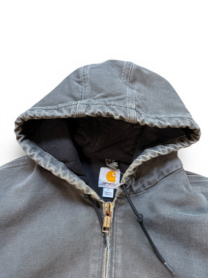 (L) Vintage Carhartt Grey Hooded Jacket