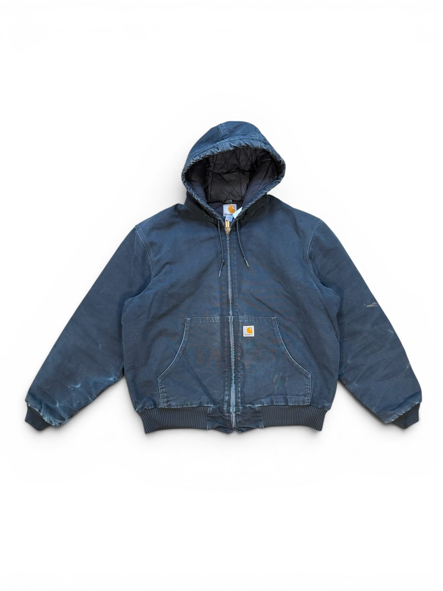 (L) Vintage Carhartt Black Hooded Jacket