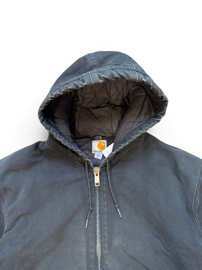 (L) Vintage Carhartt Black Hooded Jacket