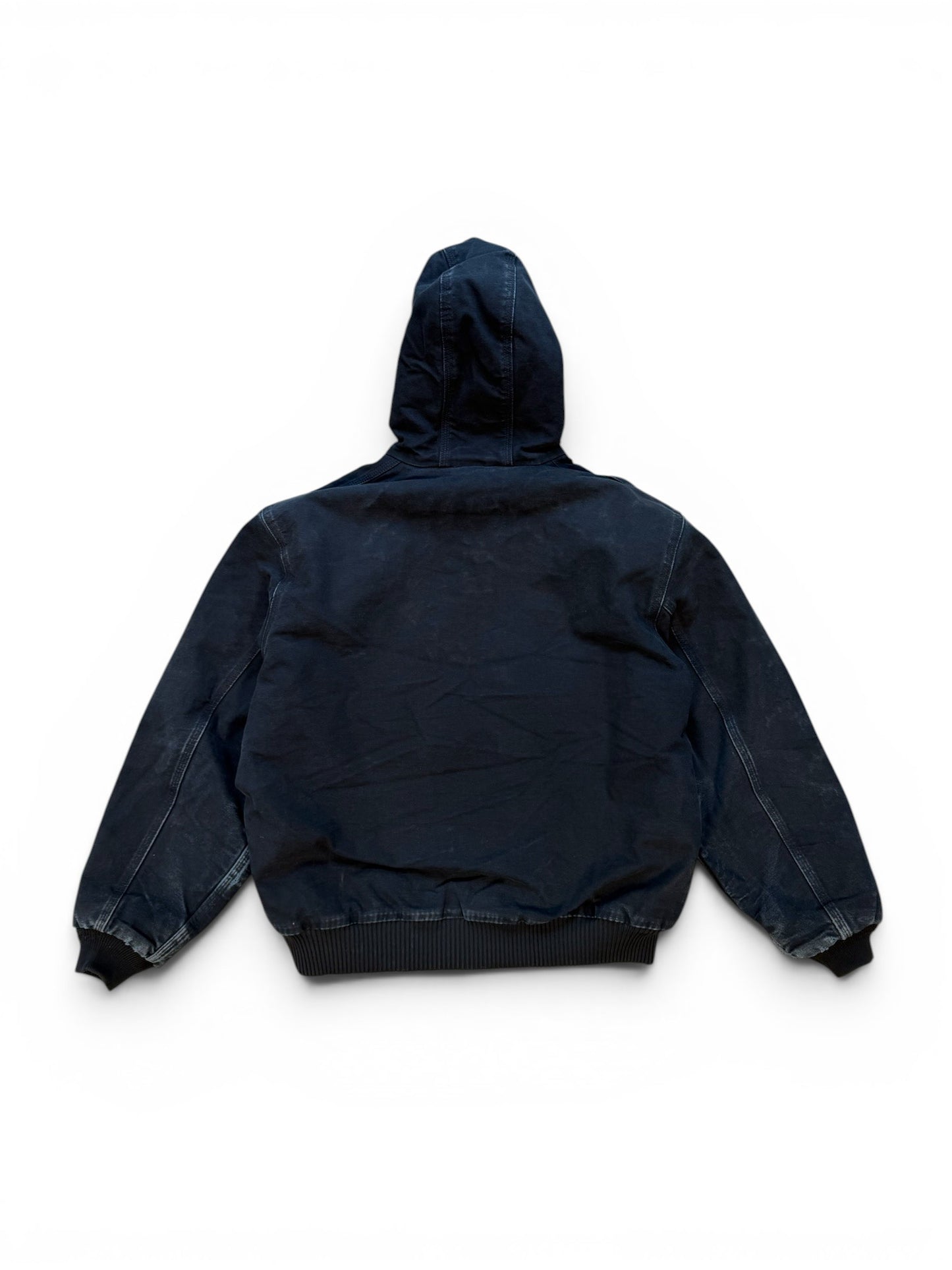 (L) Vintage Carhartt Black Hooded Jacket