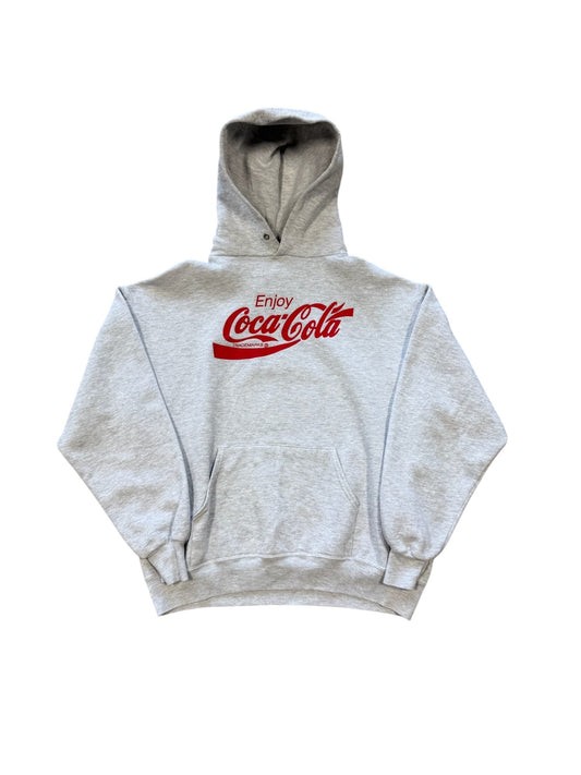 (L) Vtg CocaCola Promo Hoodie Grey