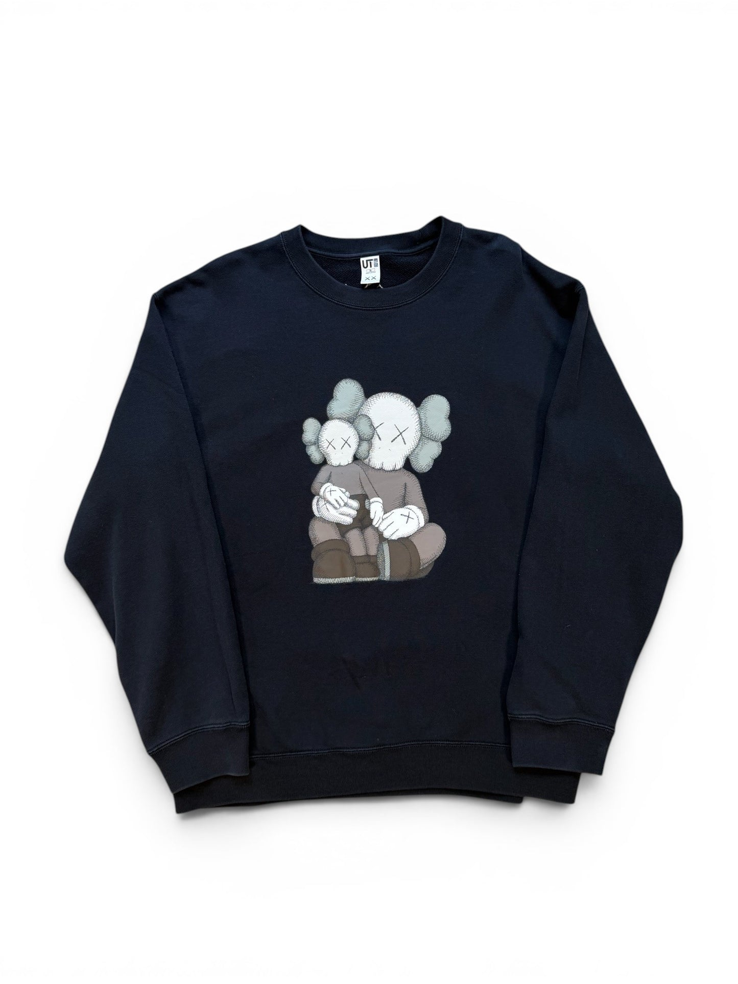 (XL) Kaws x UNIQLO Black Crewneck