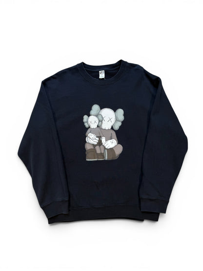 (XL) Kaws x UNIQLO Black Crewneck