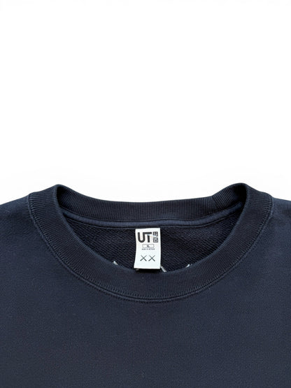 (XL) Kaws x UNIQLO Black Crewneck
