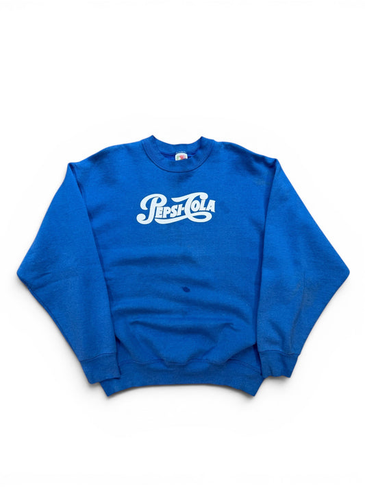 (XL) 90s Pepsi-Cola Crewneck Blue