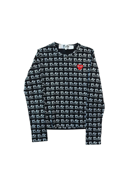 CDG Play Longsleeve Shirt Sz S