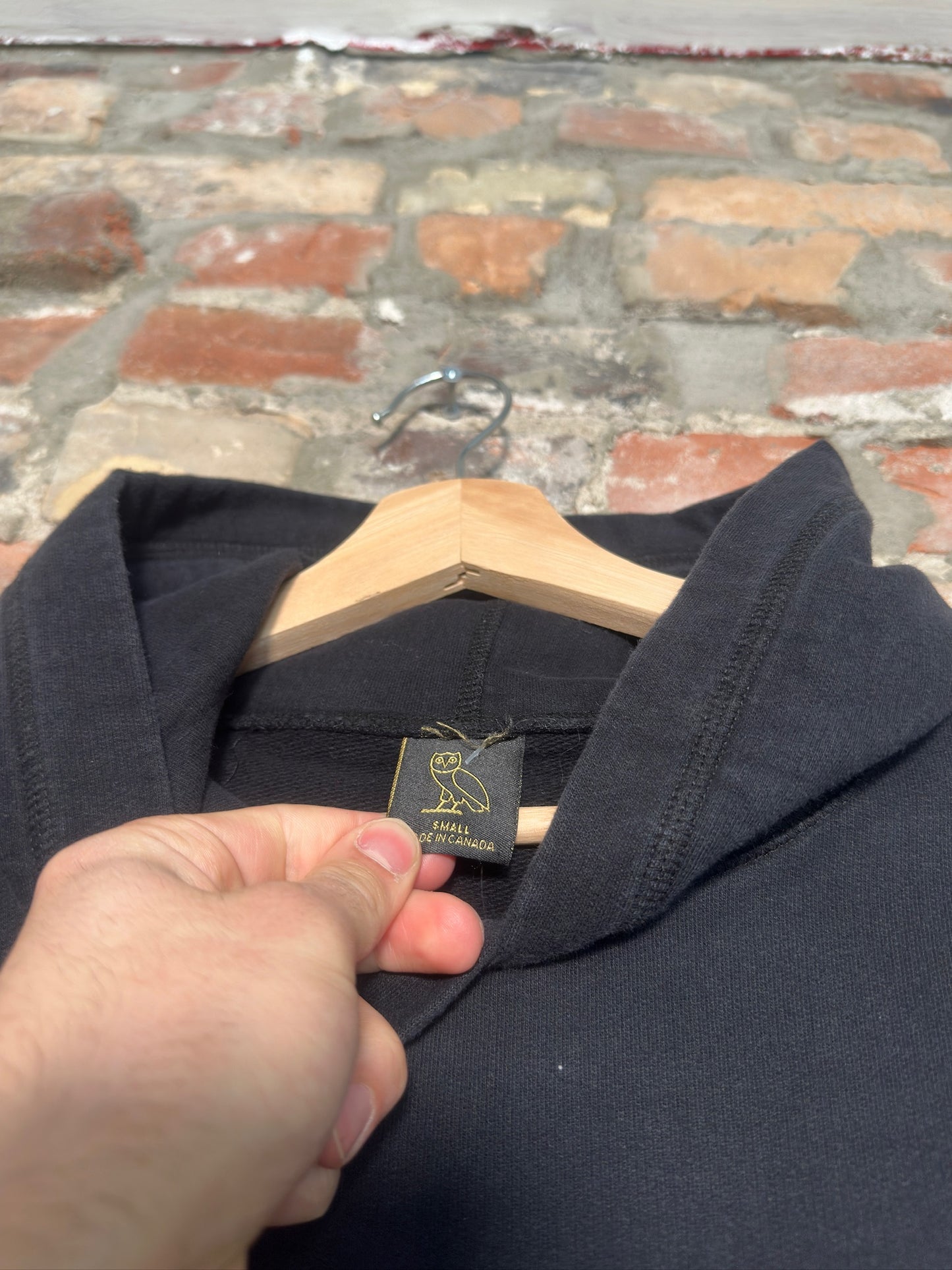(S) OVO Tactical Pocket Hoodie Black