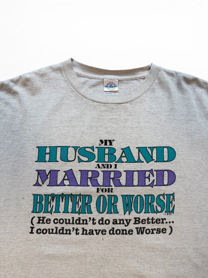 (XL) Vintage Marriage Humor Tee