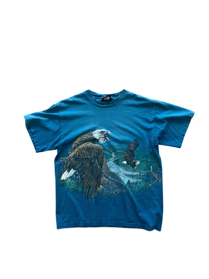 (L) 90s Bald Eagle Art T-Shirt