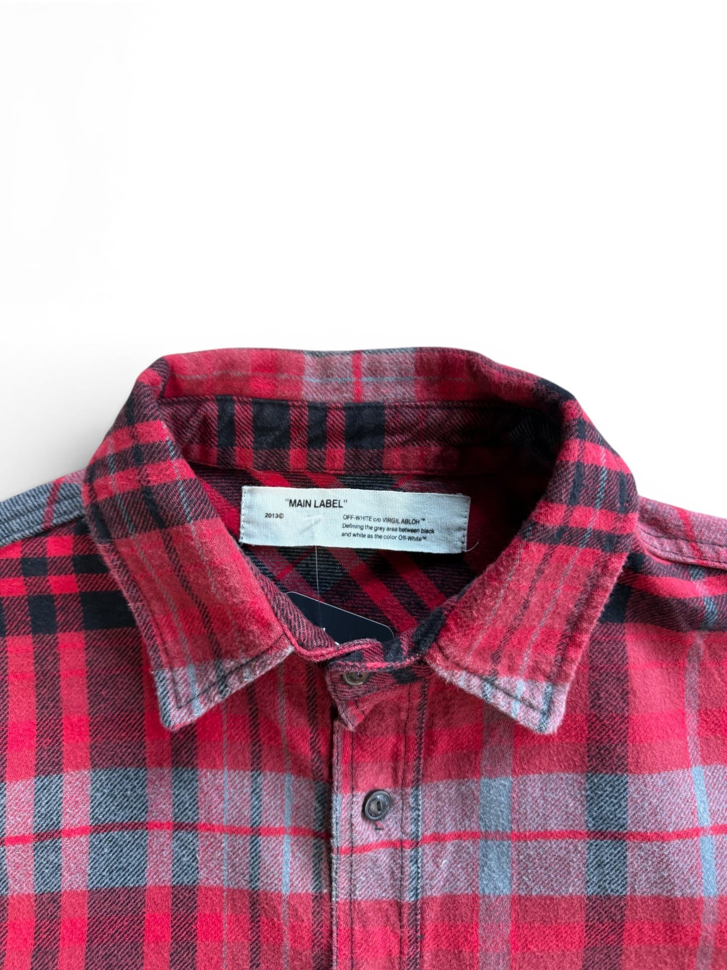 (XL) Off White Incompiuto Red Flannel