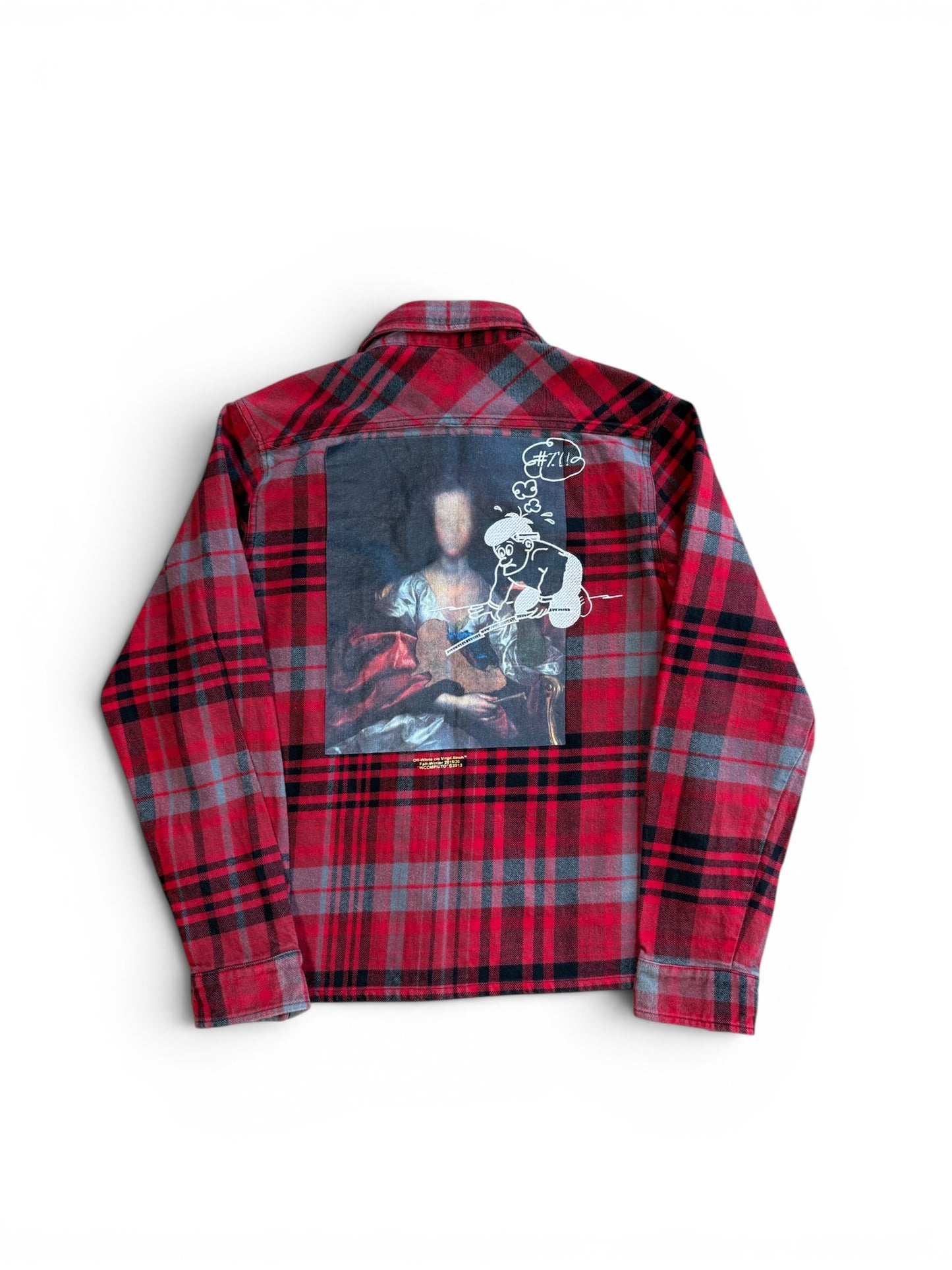 (XL) Off White Incompiuto Red Flannel