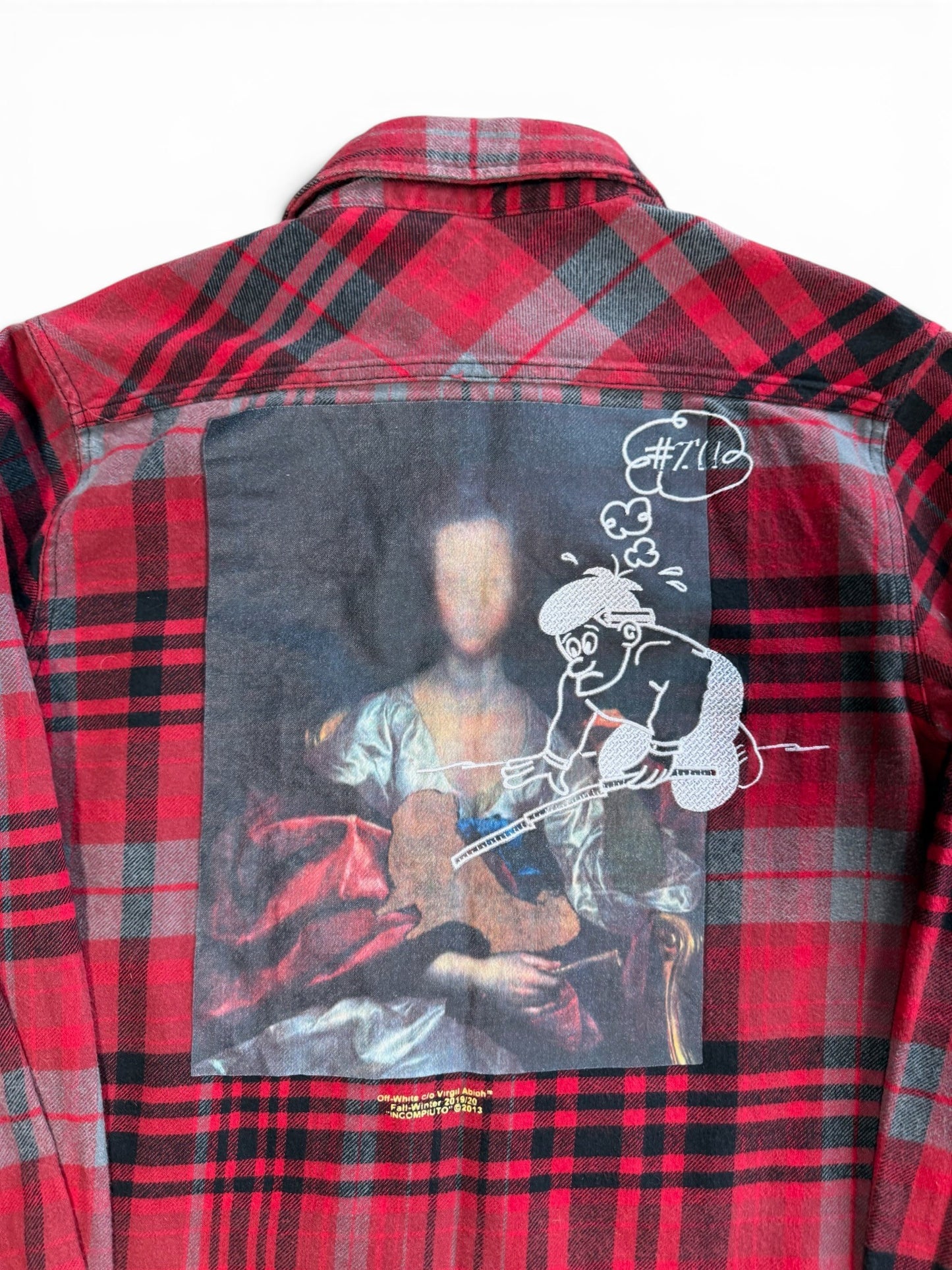 (XL) Off White Incompiuto Red Flannel