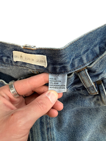 (34W) Vintage Badge Carpenter Jorts