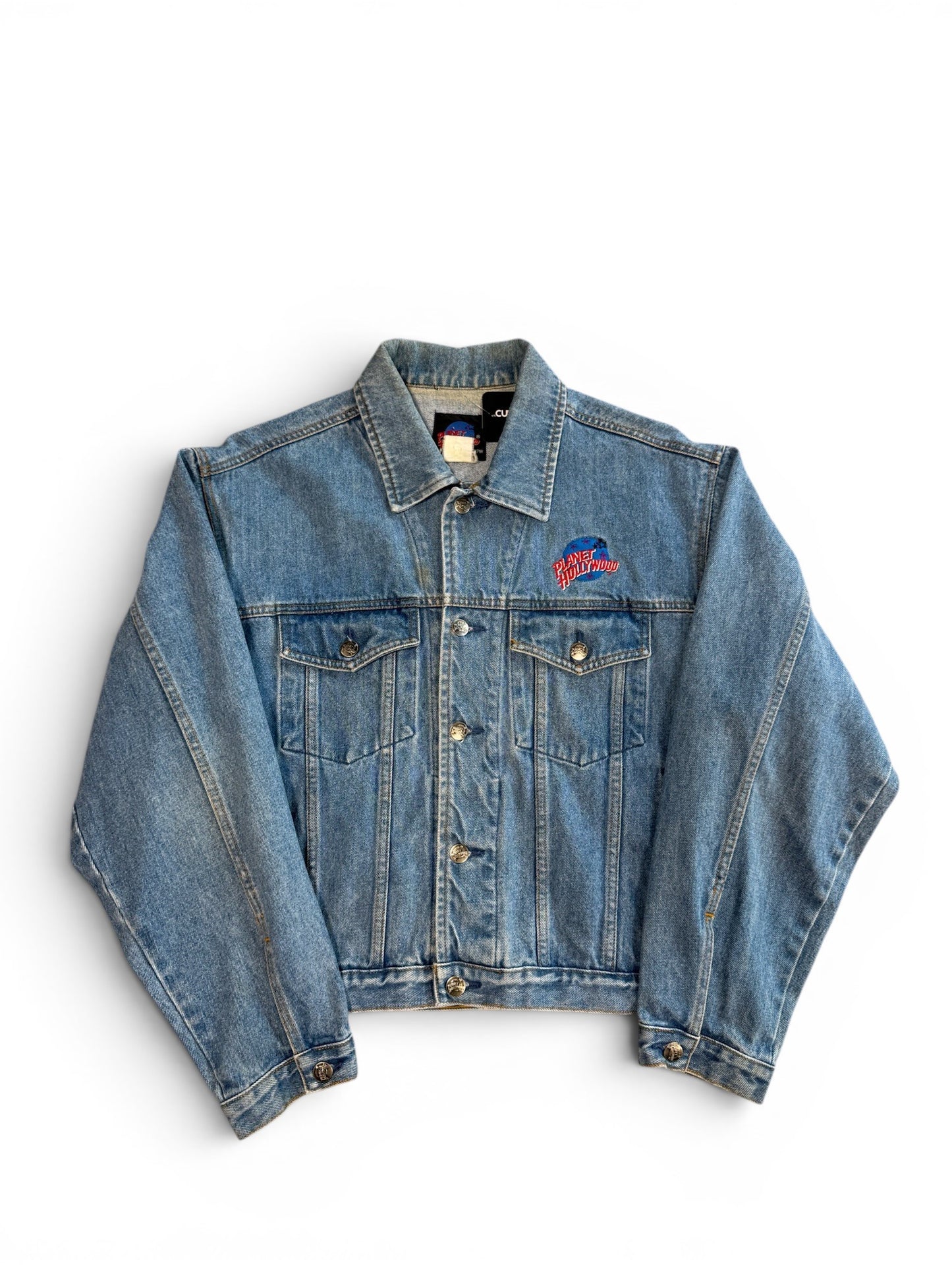 (M) Vintage 90s Planet Hollywood Orlando Denim Jacket