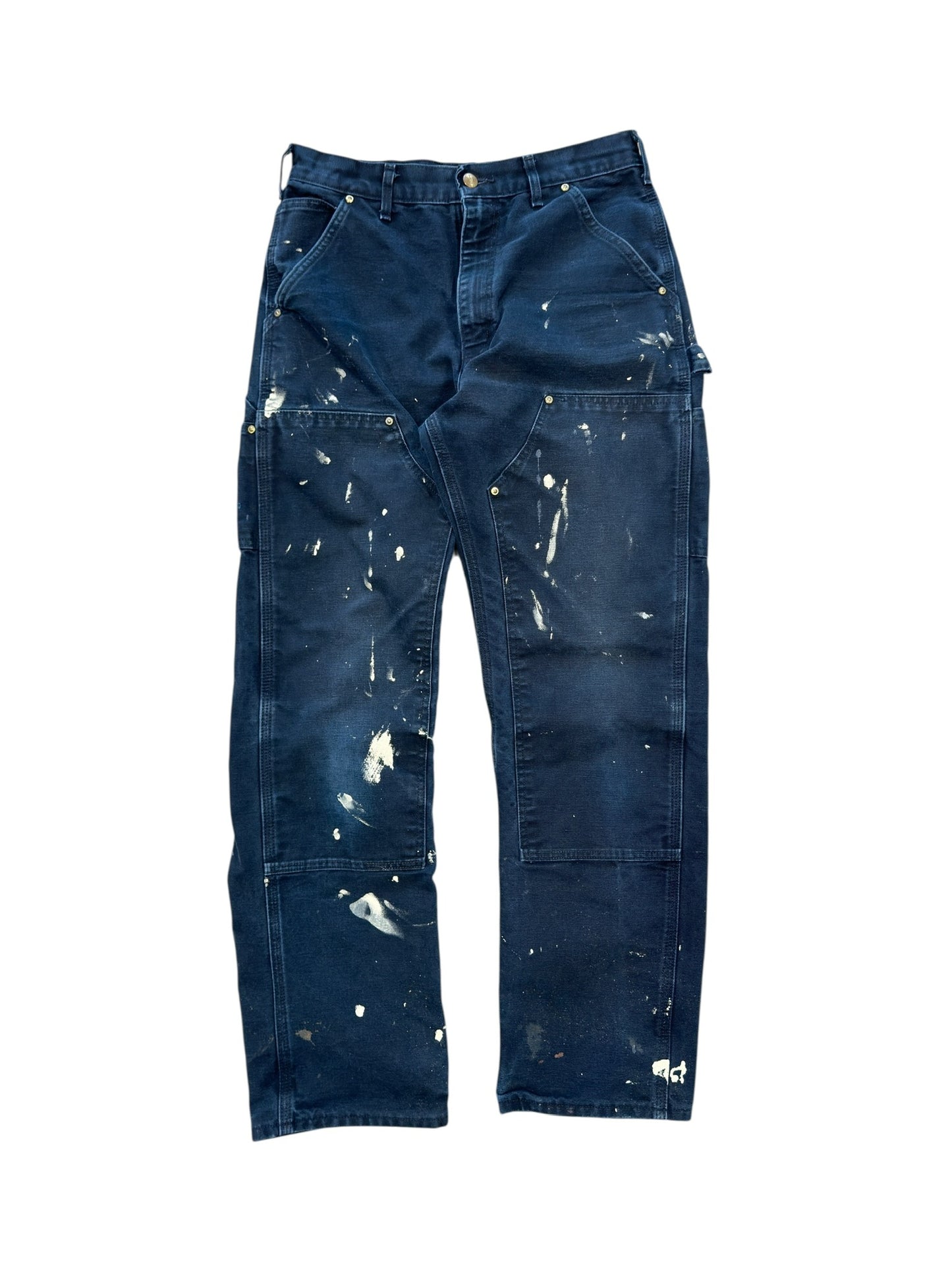 (31x32) 90s Carhartt Black Double Knee Work Pants