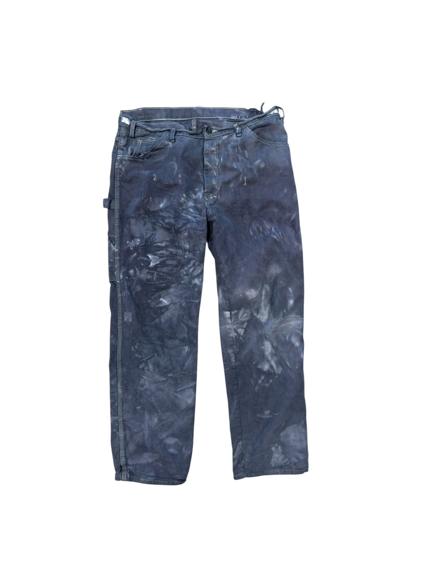 (36 Waist) 00s Dickies Acid Washed Carpenter Pants