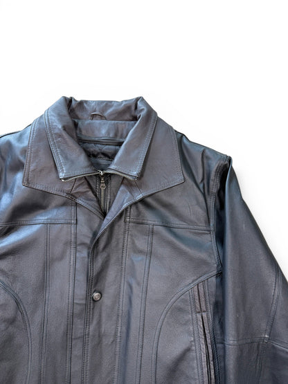 (M) Vintage Cruze Double Collar Leather Jacket