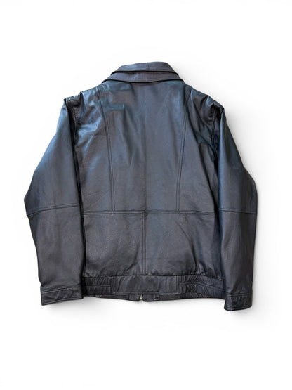 (M) Vintage Cruze Double Collar Leather Jacket