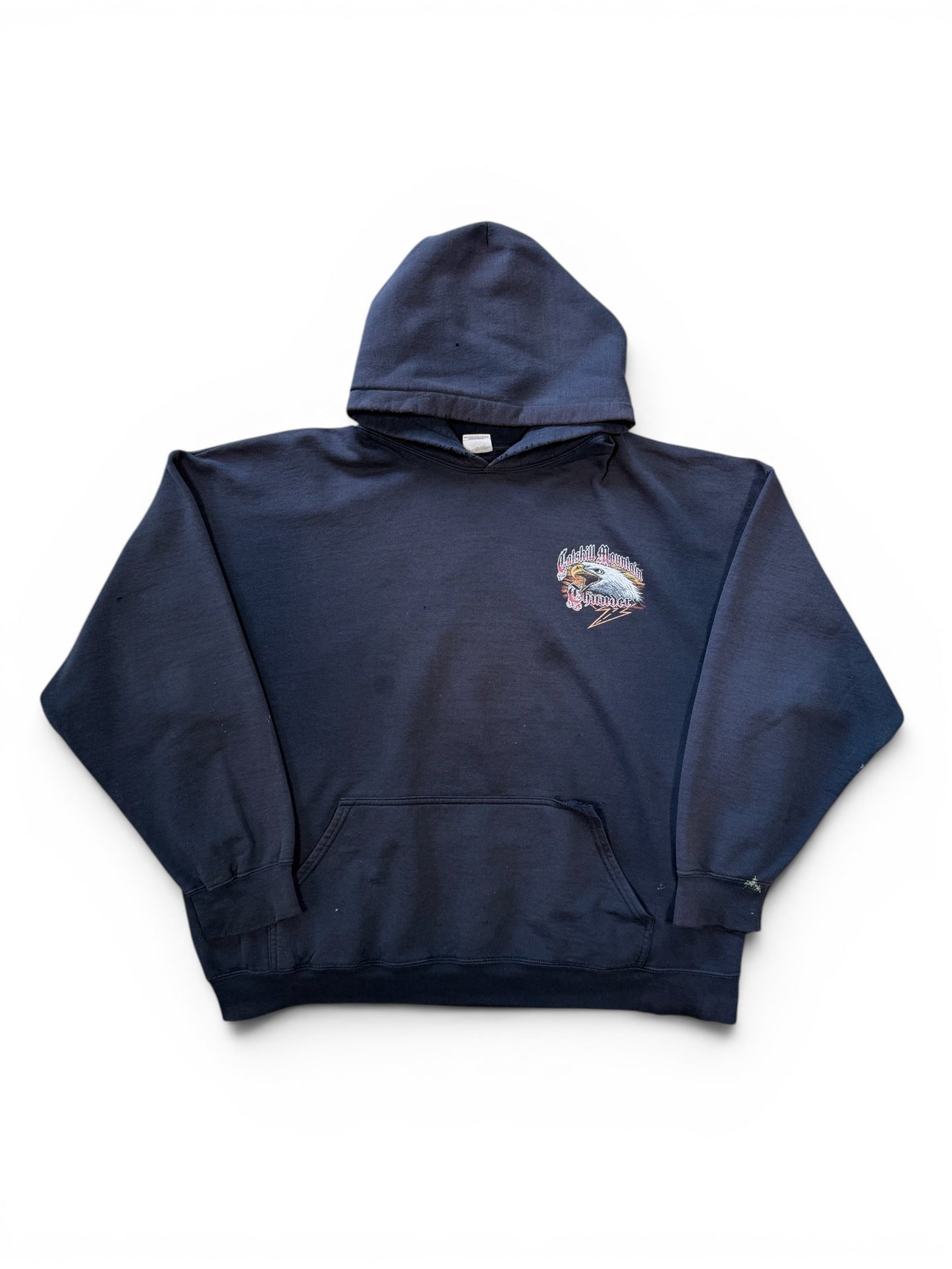 (XL) Vintage Motorcyle Rally Catskill Mountain Faded Hoodie