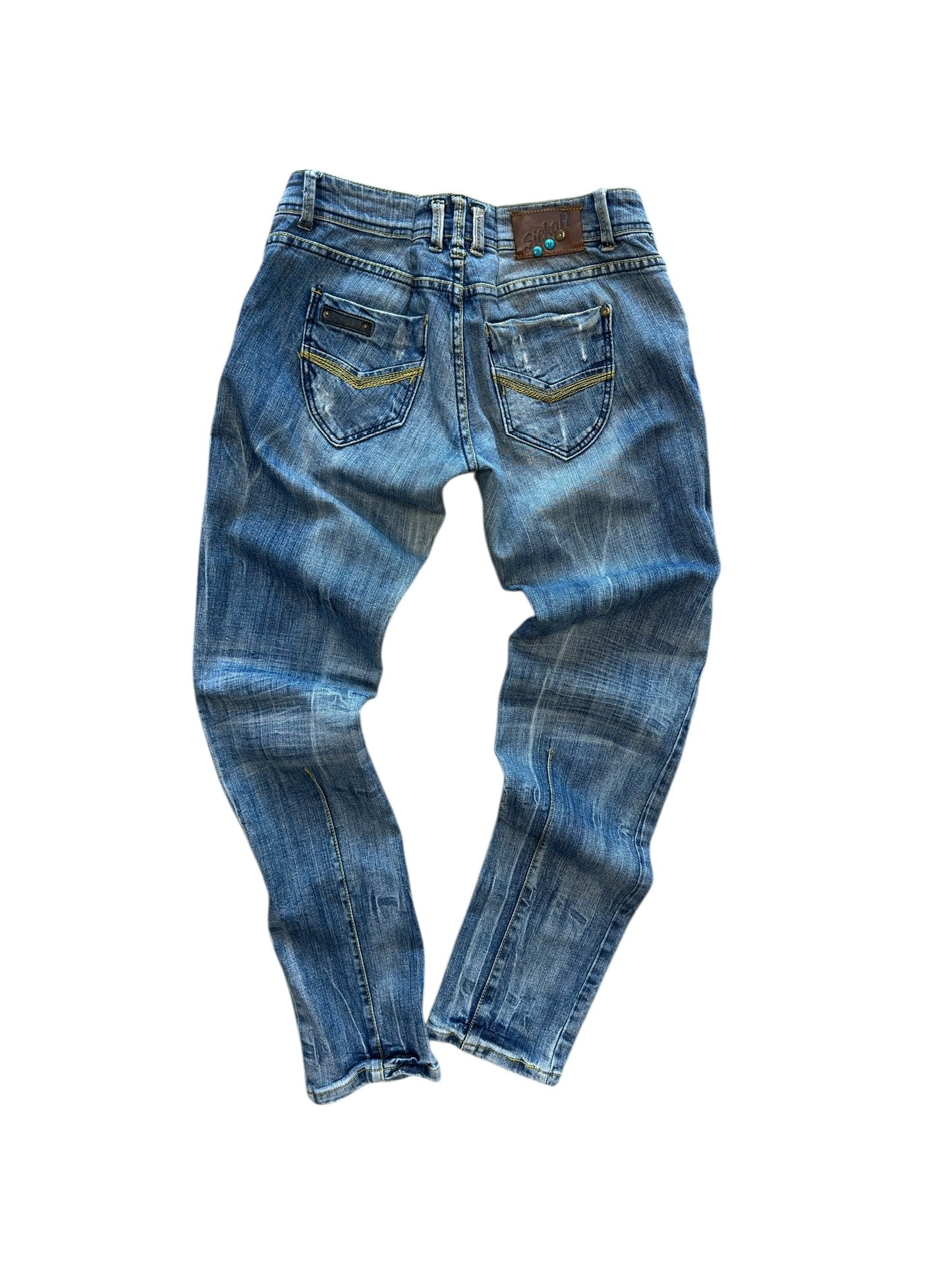 (32") Y2K Sicko 19 Embroidered Jeans