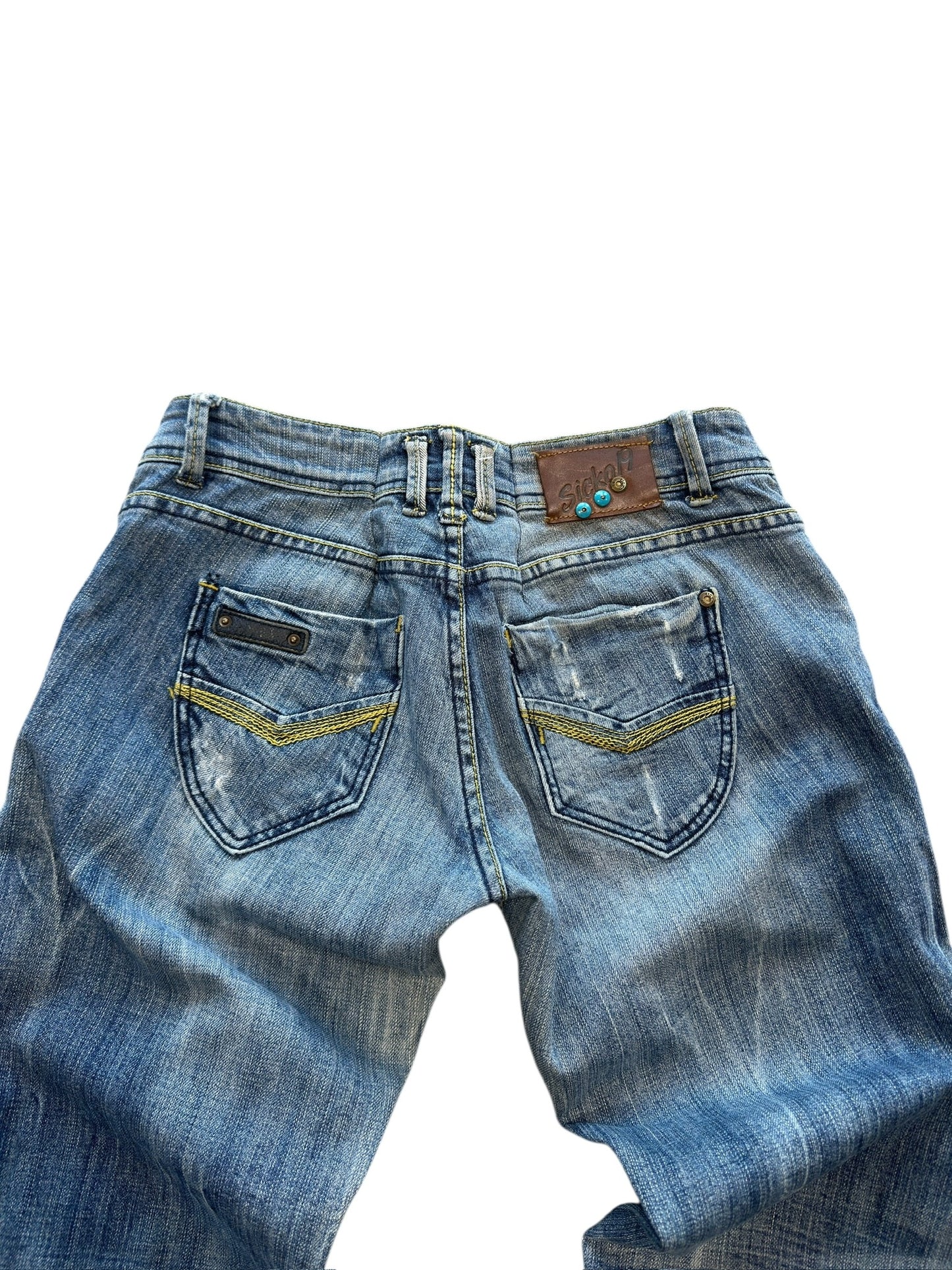 (32") Y2K Sicko 19 Embroidered Jeans
