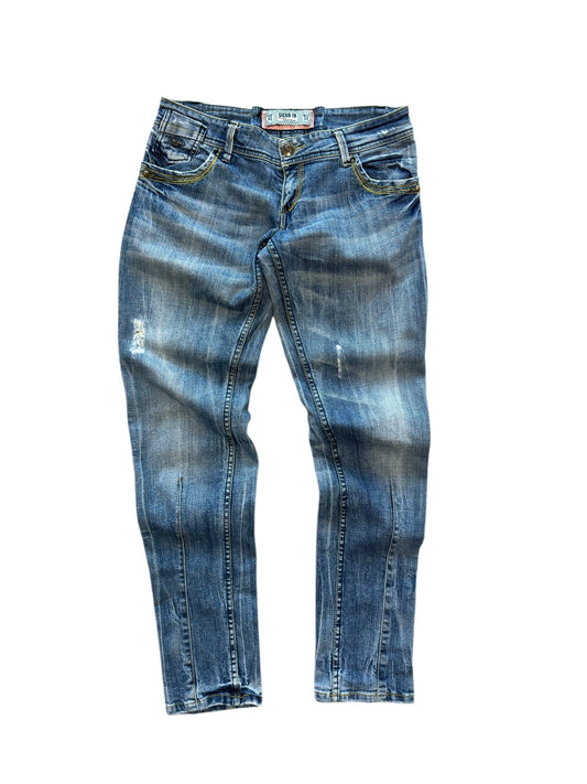 (32") Y2K Sicko 19 Embroidered Jeans