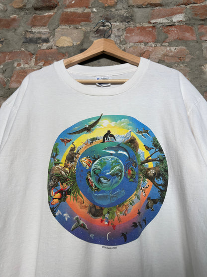 (XL) 90s Our Worlds Animals T-Shirt