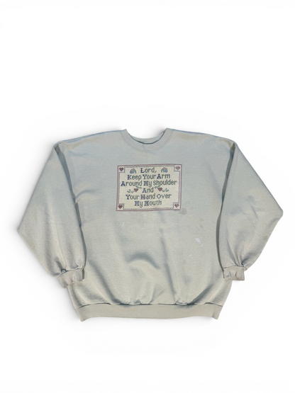(XXL) Vintage 90s Holy Bible Verse Crewneck