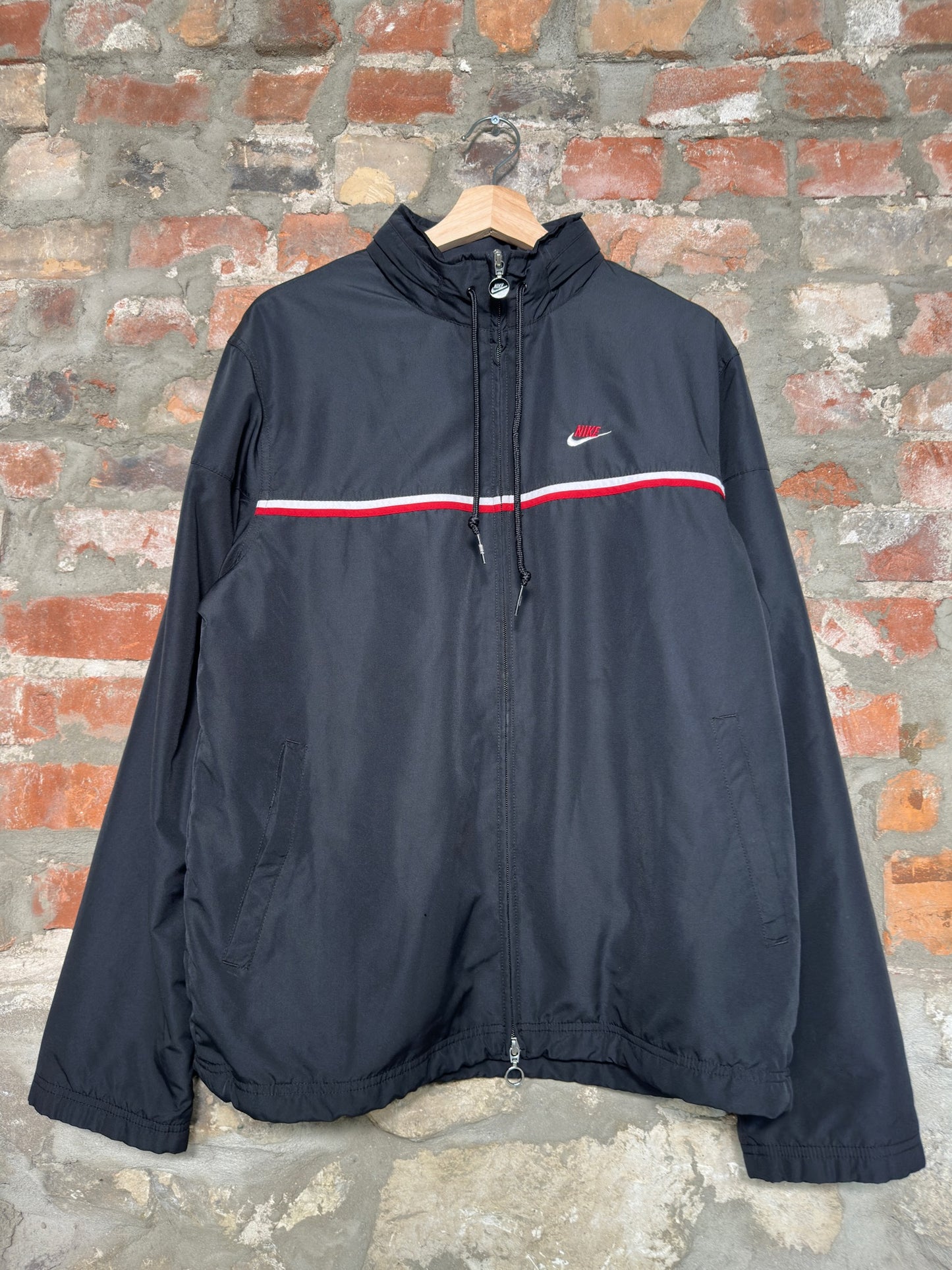 (L) 00s Nike Black Windbreaker