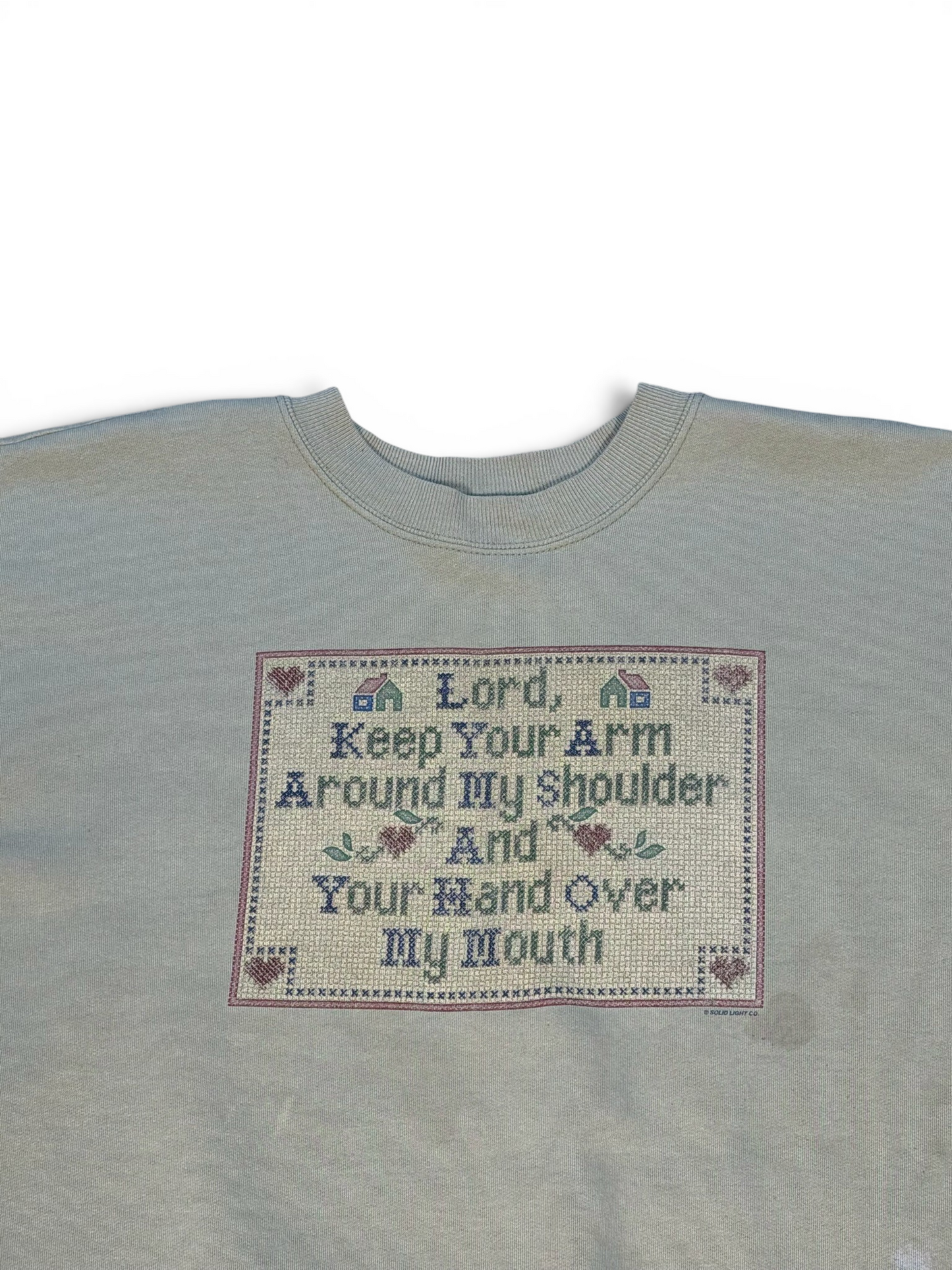 (XXL) Vintage 90s Holy Bible Verse Crewneck