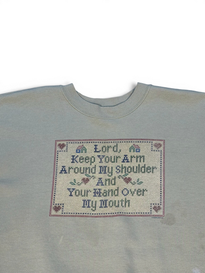 (XXL) Vintage 90s Holy Bible Verse Crewneck