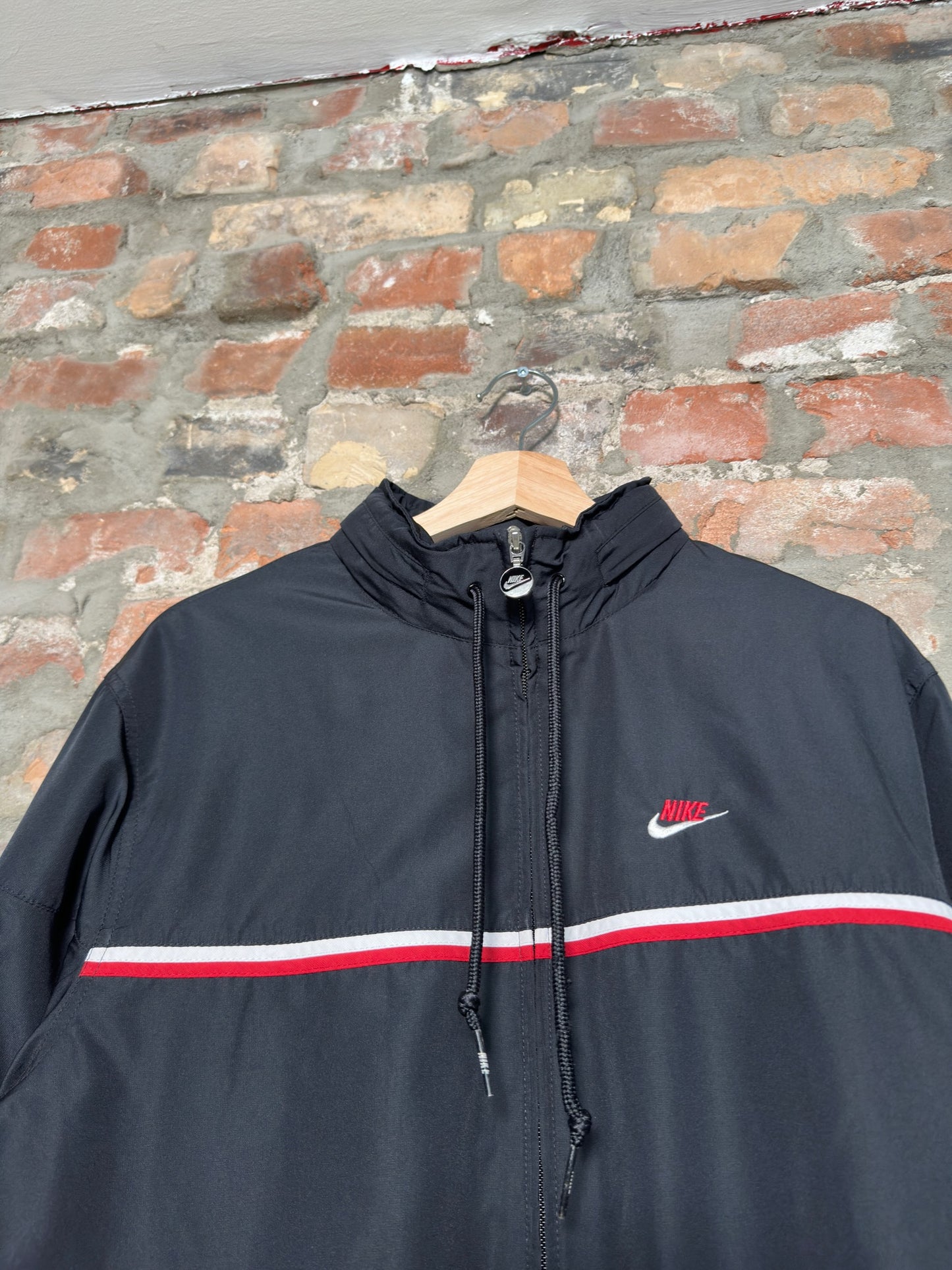 (L) 00s Nike Black Windbreaker